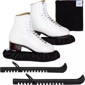 CRS 크로스 스 스케이트 가드 소커 및 수건 선물 세트 스케이팅을 위한 일체형 조절 가능한 디자인과