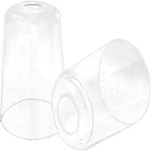 Anmire 2팩 클리어 시드 유리 그늘막 현대적인 조명 기구 교체용 글로브 또는 샹들리에 벽 스콘스 펜던트