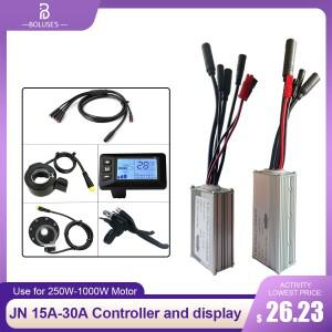 전기 자전거 컨트롤러 250W-1000W JN 15A/22A/30A 사인파 WP 플러그 G51 디스플레이 36V48V Ebike 액세서리