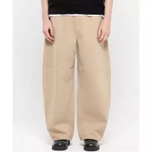 CHAMBROS 커브드 벌룬 코튼 데님팬츠[베이지] 2071518