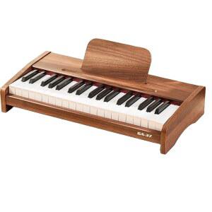 미니피아노 건반 연습용 악기 월넛 휴대용 전자 미니 원목 37키