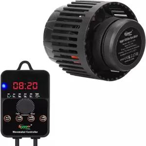 하이거 조절식 유량 수족관 웨이브 메이커 24V DC 조용한 자기 파워헤드 펌프 컨트롤러 피시 가드 1 500