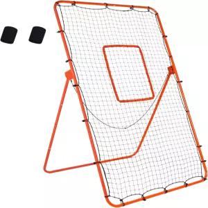 배구 리바운더 네트 - 4x7피트(5개의 조절 가능한 각도로 던지기 및 투구 연습 야구 소프트볼 라크로스