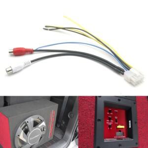 10핀 플러그 카 스테레오 앰프 전원 하네스 서브우퍼 RCA 어댑터 (파이오니어 TS-WX300TA TS-WX1210A 용)