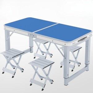 폴딩 테이블 접이식 식탁 원스톱 작은 소형 캠핑 미니 초간단 의자 휴대용 간이 야외 세트