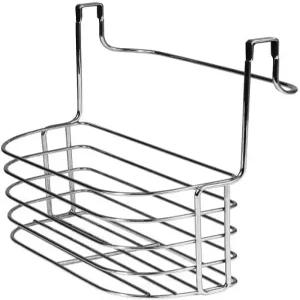 스펙트럼 다각화 듀오 오버 더 캐비닛 타월 바 미디엄 바스켓 2-in-1 설치 금지 싱크대 수납 및 정리 중