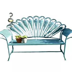 정원 벤치 철제 야외벤치 3인용 방부 평의자 빈티지