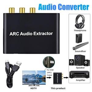 HDMI 호환 ARC 오디오 추출기 ARC-SPDIF 동축 L/R 스테레오 3.5mm 잭 리턴 채널 변환기 어댑터