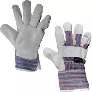 세이프 핸들러 작업용 가죽 장갑과 쿨 코튼 안감 백킹 경량 및 다용도 분할 안전 커프