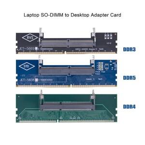 DDR3 노트북-데스크탑 메모리 어댑터 카드 RAM 커넥터 DIMM SO-DIMM-PC 컴퓨터 변환기
