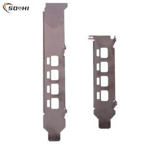 로우/하이 프로파일 브래킷 어댑터 4DP 배플 포트 AMD 파이어프로 W4100 절반 높이 전체 그래픽 비디오 카