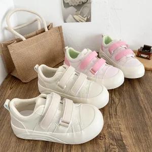 여성신발 봄가을 라텍스 깔창 찍찍이 두꺼운 통굽 플랫슈즈 심쿵해외구매