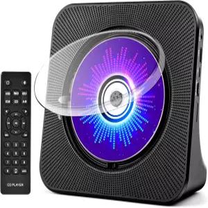 스피커가 있는 데스크탑 CD 플레이어 가정용 ROADOM 블루투스 하이파이 스테레오 사운드가 휴대용 리모컨