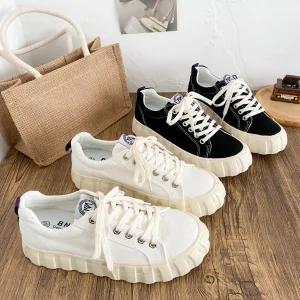 여성신발 봄여름 통굽 두꺼운 밑창 펌프스 라운드 앵글 플랫슈즈 심쿵해외구매