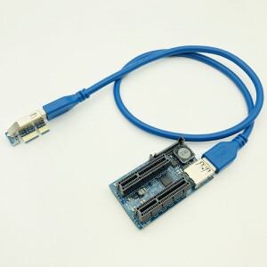 추가 카드 PCI Express USB 3.0 어댑터 Raiser 구성 요소 확장기 라이저 비디오 용 E