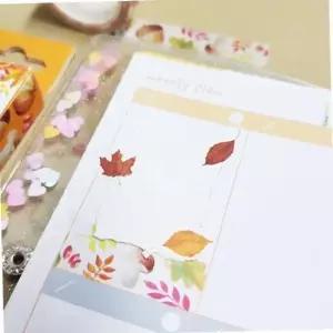 다이어리꾸미기 수채화 마스킹 테이프 황금빛가을 다이어리데코