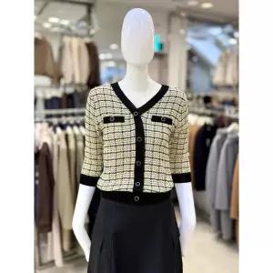 조이너스 세이브존01 브이넥 트위드 니트 가디건 JAEU4WSL260_A