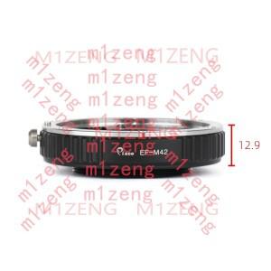 캐논 호환 eos ef 렌즈-m42 나사 마운트 Zeiss Pentax Mamiya 카메라용 EOS-m42 매크로 어댑터 링