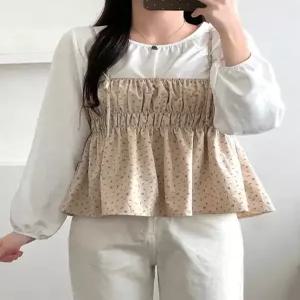 [베나프]잔꽃 뷔스티에 투피스 블라우스_FH1BL002