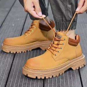 샤오원샵 여성용 캐주얼 가을 카고 화 키작녀 워커힐 하이탑부츠 꾹3