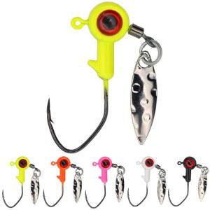 엑스피쉬맨 크래피-지그-헤드 키트 1/8 1/16 1/32온스 50팩 팬피쉬 낚시 지그 리드 헤드 후크 루어
