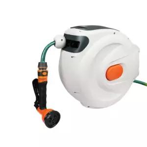 벽부착 호스릴 자동 줄감기 고압 벽걸이 정원용 원예 세차용 드럼타입 수납형 릴