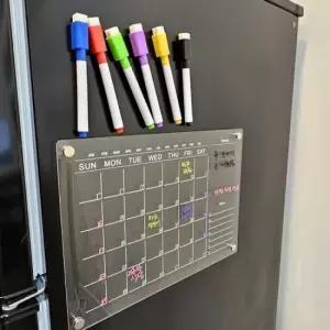 [문구] 자석 아크릴 투명보드 6색마카 포함