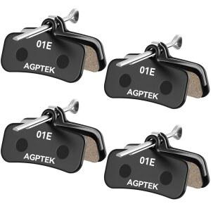 AGPTEK 자전거 브레이크 패드, 고성능 시마노/텍트로/TRP, 워크 이바이크/산악 및 로드 바이크용 4쌍 산악 패드