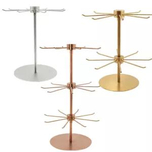 주얼리 진열대 회전식 스테인레스 회전 거치대 보석 매대 액세서리 수납 싱글 랙 진열장