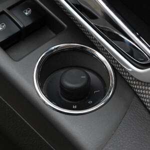 ABS 크롬 백미러 노브 패널 서클 트림, 쉐보레 크루즈 세단 2009 - 2014 LHD 인테리어 자동차 스티커 액세