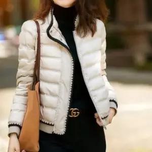 여성 배색 숏패딩 경량 점퍼 DHH-D21