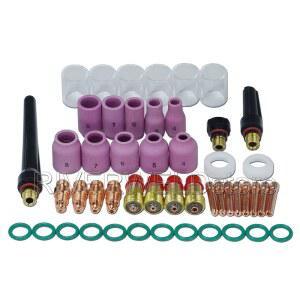 [미국배송] 리버웰드 TIG 스터비 가스 렌즈 콜렛 본체 17CB20 17GL 알루미나 노즐 세라믹 컵 53N 13N 시리즈 유리 클리어 쿼츠 #10 5/8