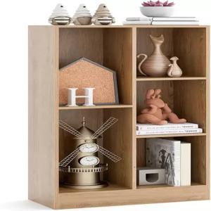 탱쿨라 5큐브 책장 41인치 높이의 바닥 미끄럼 방지 키트 2개 포함 독립형 수납 정리함 작은 공간을 위한