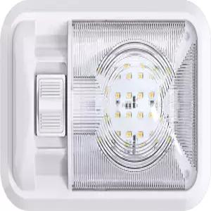 12V LED RV 천장 돔 라이트 실내 조명 스위치 장착 트레일러 캠퍼 싱글 300LM