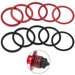 프렌다 10피스 자전거 카세트 스페이서 하단 브래킷 7 8 9 10 11 스피드 와셔 양극 산화 알루미늄 합금 플라이휠 허브 1mm 1.5mm 2.5mm 3.0mm