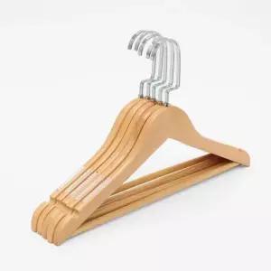 정장걸이 일반옷걸이 논슬립 상하의 원목 옷걸이 5p세트