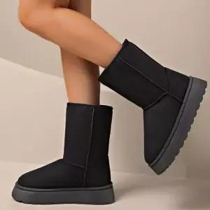 롱부츠 데일리 여성 겨울 털안감 방한 미들 부츠 빅사이즈