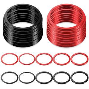 스카이티 20피스 자전거 하단 브래킷 스페이서 7 8 9 10 11 스피드 카세트 알루미늄 합금 플라이휠 허브 와셔 1mm 1.5mm 2mm 2.5mm 3mm BB