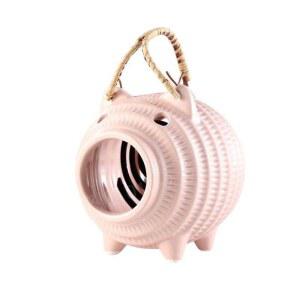 카 부타 귀여운 돼지 모기향 또가스 거치대 세라믹 또도가스 케이스 인테리어 홀더