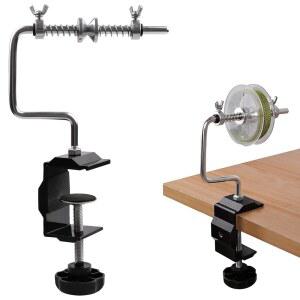 실라논 낚싯줄 스풀러 조절 가능 와인더 기계 휴대용 안정 릴 스풀러, 회전 주조 릴을 위한 클램프 스풀링 스테이션 시스템 포함