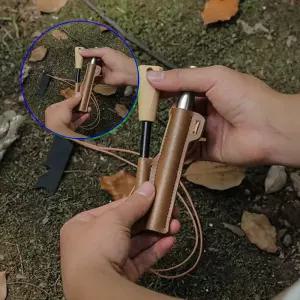 쌍문상회 캠핑우비 야영비옷 파이어스틱 블로우 점화세트