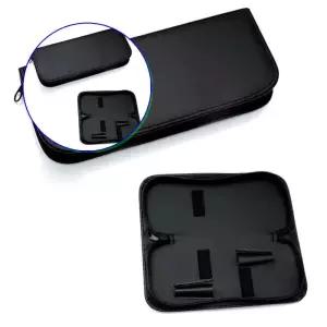 쌍문상회 미용가위집 가죽 검정 파우치 보관