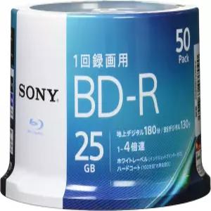 블루레이 디스크 500BNR1VJPP4용 SONY 비디오(BD-R 1 레이어 4단 50매 팩)(일본 수입 금지)