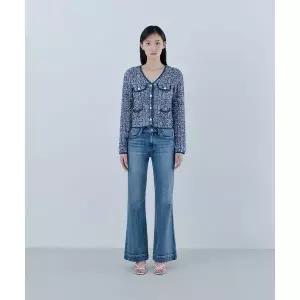 게스 GUESS 1color 밑단 디테일 MBL톤 부츠컷 데님 OQ1D5027 722085