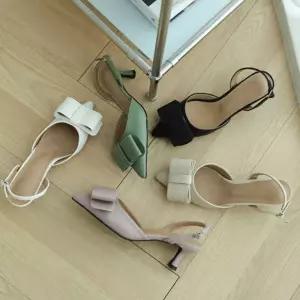 슬링백힐 여자 구두 데일리 리본 슈즈 플랫샌들 신발