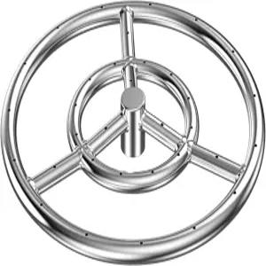 스카이플레임 12인치 원형 파이어 피트 버너 링 304 스테인리스 스틸