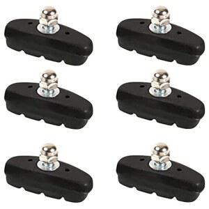 자전거 브레이크 패드 세트, 육각 너트와 심이 있는 3쌍 로드 마운틴 V-브레이크 블록 신발, 50mm