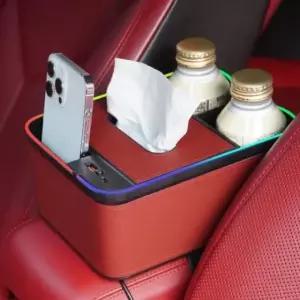 DUGNMARKT  차량용 콘솔 수납함 컵홀더 고속충전기 무드등 C88