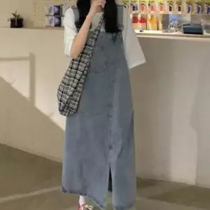 DUGNMARKT  트렌디 디자인 데일리 스타일 멜빵 패션 유니크