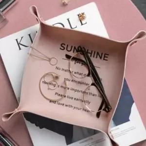 [JED] 가죽 서랍 정리함 그린 트레이 데스크 수납 소 화장대